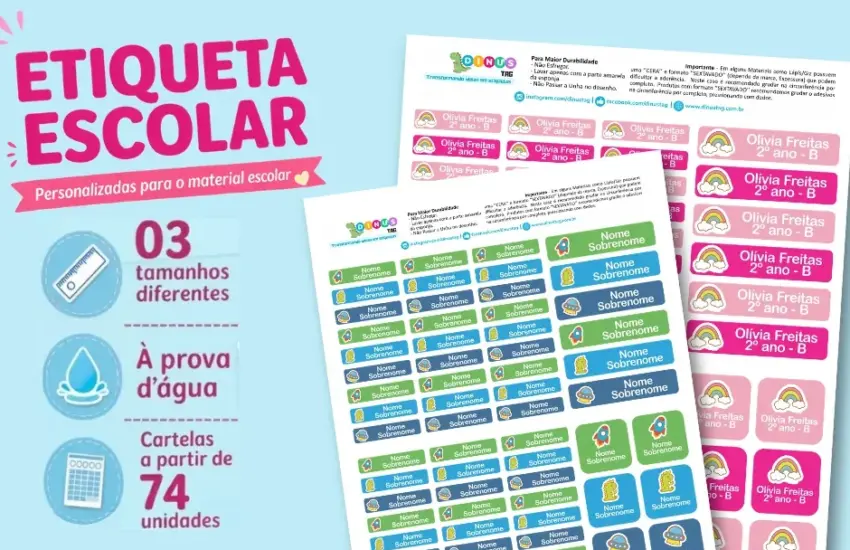 ETIQUETA ESCOLAR