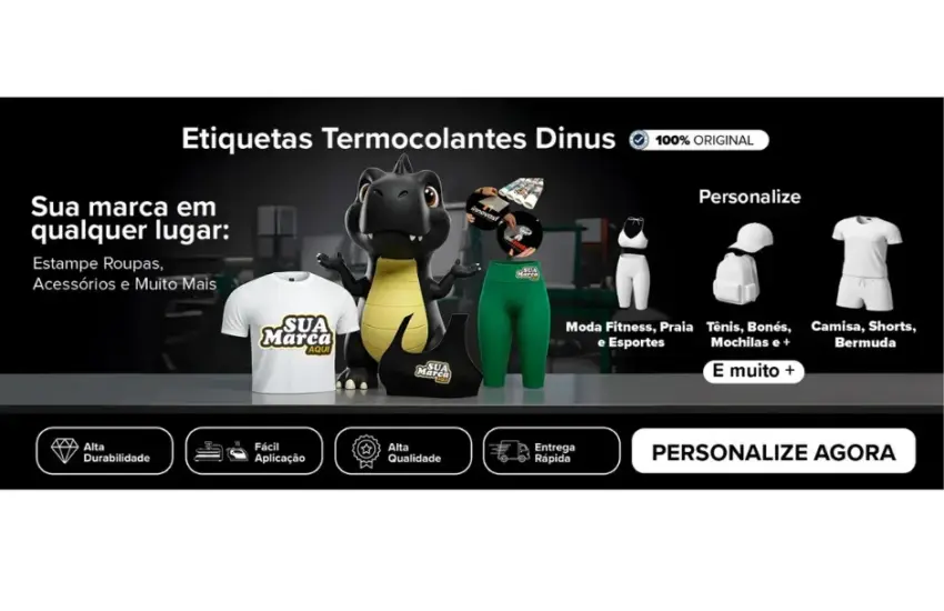 ETIQUETA TERMOCOLANTE PARA MODA FITNESS E PRAIA