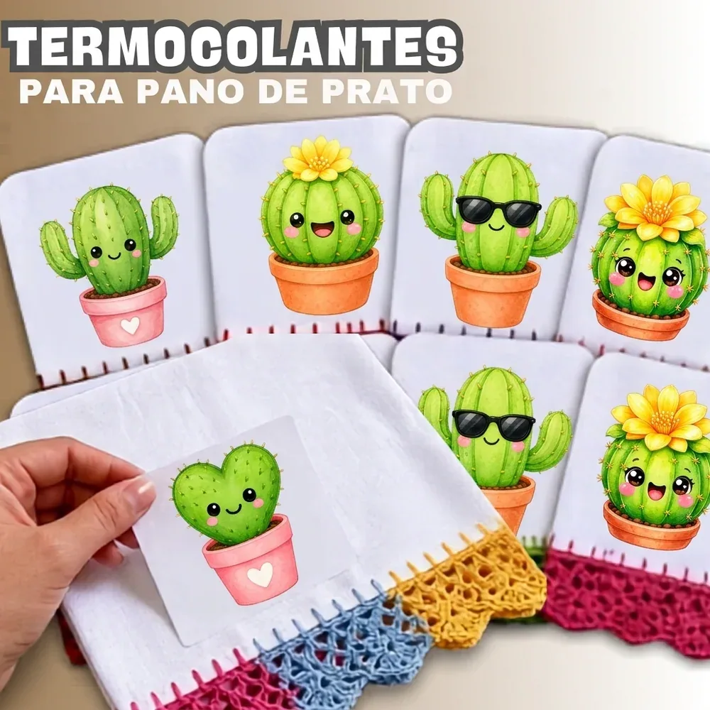 ETIQUETA TERMOCOLANTE PARA PANO DE PRATO
