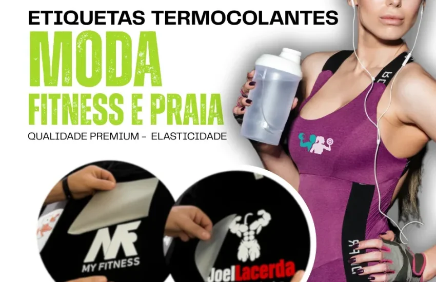 ETIQUETA TERMOCOLANTE PARA MODA FITNESS E PRAIA